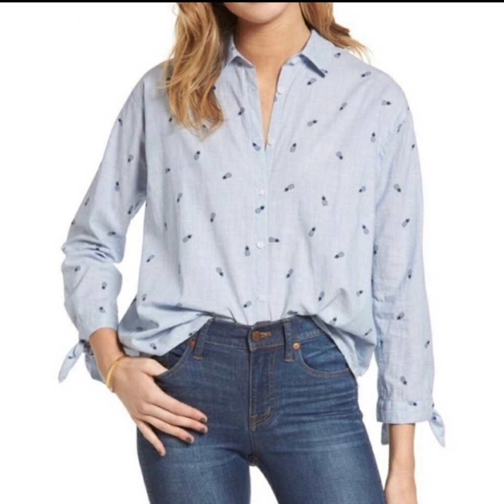 Madewell Pineapple Button Down Top - image 2
